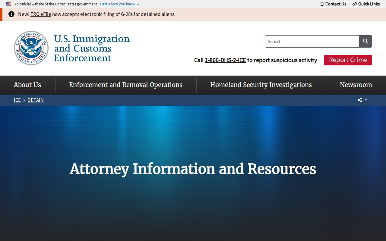 ICE information describing the 60-day released-person locator window